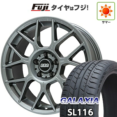 【新品国産車用5穴114.3】 夏タイヤ ホイール4本セット 245/30R20 ギャラクシア SL116(限定) BBS GERMANY XR プラチナムシルバー 8.5J 20インチ(送料無料)