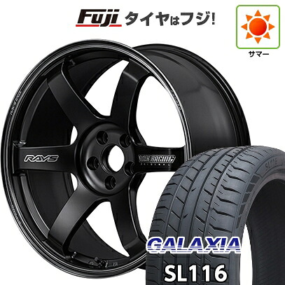 【新品国産車用5穴114.3】 夏タイヤ ホイール4本セット 225/40R19 ギャラクシア SL116(限定) RAYS レイズ ボルクレーシング TE37 サーガ S-plus Black Shadow 8.5J 19インチ(送料無料)