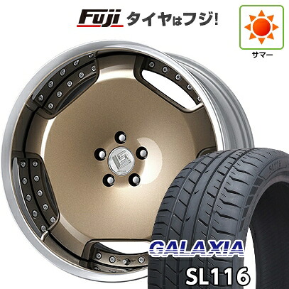 【新品】40系アルファード/ヴェルファイア用 夏タイヤ ホイール4本セット 245/40R21 ギャラクシア SL116(限定) WORK ワーク LS アダマス 9J 21インチ(送料無料)