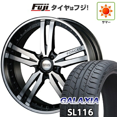 【新品国産車用5穴114.3】 夏タイヤ ホイール4本セット 245/30R20 ギャラクシア SL116(限定) エムズスピード FORGEDデザイン 768 8.5J 20インチ(送料無料)