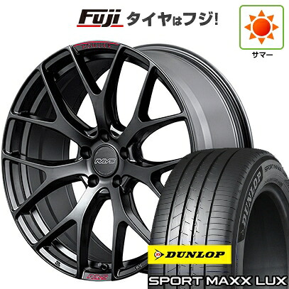 【パンク保証付き】【新品】40系アルファード/ヴェルファイア用 夏タイヤ ホイール4本セット 245/45R20 ダンロップ スポーツMAXX LUX RAYS レイズ ホムラ 2X7FT SPORT EDITION 8.5J 20インチ(送料無料)