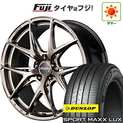【パンク保証付き】【新品】40系アルファード/ヴェルファイア用 夏タイヤ ホイール4本セット 245/45R20 ダンロップ スポーツMAXX LUX RAYS レイズ ベルサス クラフトコレクション VV21S (XIJ) 8.5J 20インチ(送料無料)