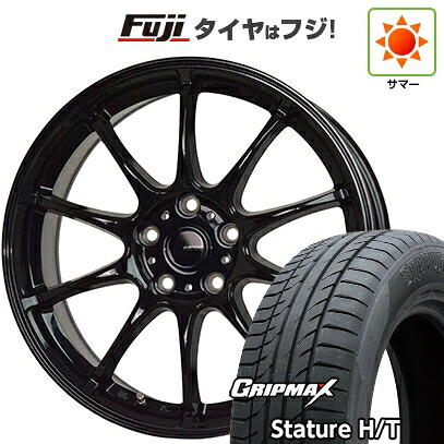 【新品国産車用5穴114.3】 夏タイヤ ホイール4本セット 225/55R18 グリップマックス スタチャー H/T BSW（限定） ホットスタッフ ジースピード G-07 7.5J 18インチ(送料無料)