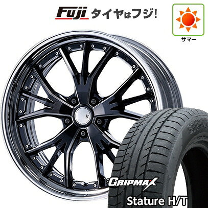 【新品国産車用5穴114.3】 夏タイヤ ホイール4本セット 235/55R19 グリップマックス スタチャー H/T BSW(限定) エムズスピード JJランチャ 7.5J 19インチ(送料無料)|フジコーポレーション
