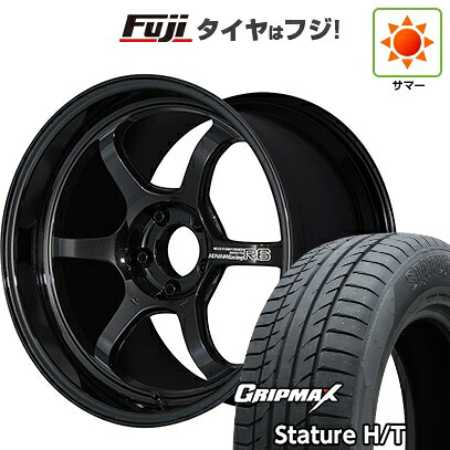 【新品国産車用5穴100】 夏タイヤ ホイール4本セット 225/55R18 グリップマックス スタチャー H/T BSW（限定） ヨコハマ アドバンレーシング R6 8J 18インチ(送料無料)