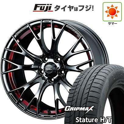 【新品国産車用5穴114.3】 夏タイヤ ホイール4本セット 235/55R18 グリップマックス スタチャー H/T BSW(限定) WEDS ウェッズスポーツ SA-20R 7.5J 18インチ(送料無料)|フジコーポレーション