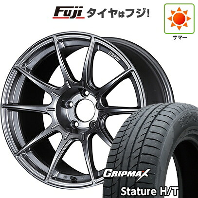 【新品国産車用5穴100】 夏タイヤ ホイール4本セット 225/55R18 グリップマックス スタチャー H/T BSW（限定） SSR GT GTX01 8J 18インチ(送料無料)