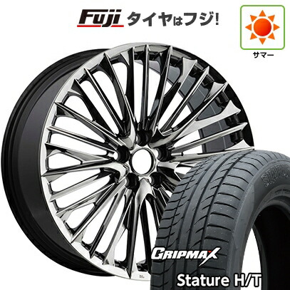 【新品国産車用5穴114.3】 夏タイヤ ホイール4本セット 235/55R19 グリップマックス スタチャー H/T BSW（限定） WALD ヴァルド ジェニュインライン F-001 7.5J 19インチ(送料無料)