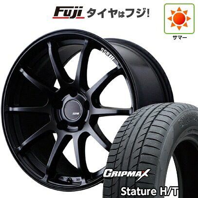 【新品国産車用5穴100】 夏タイヤ ホイール4本セット 225/55R18 グリップマックス スタチャー H/T BSW（限定） SSR GT GTV02 フラットブラック【限定】 7.5J 18インチ(送料無料) 88,055円