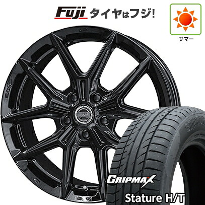 【新品国産車用5穴114.3】 夏タイヤ ホイール4本セット 225/55R18 グリップマックス スタチャー H/T BSW（限定） 共豊 スマック IG-TEC 7.5J 18インチ(送料無料)