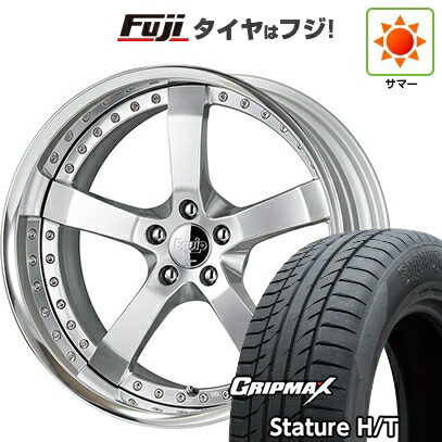 【新品国産車用5穴114.3】 夏タイヤ ホイール4本セット 235/55R19 グリップマックス スタチャー H/T BSW（限定） WORK ワーク エクイップ E05 7.5J 19インチ(送料無料)