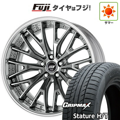 【新品国産車用5穴114.3】 夏タイヤ ホイール4本セット 235/55R19 グリップマックス スタチャー H/T BSW（限定） WORK ワーク バックレーベルジースト BSTX 8.5J 19インチ(送料無料)