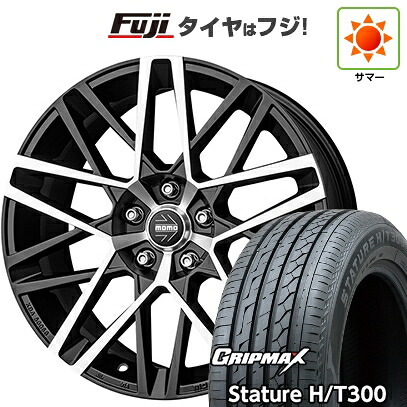 【新品国産車用5穴114.3】 夏タイヤ ホイール4本セット 225/55R18 グリップマックス スタチャー H/T300 BSW（限定） モモ アベンジャー 8J 18インチ(送料無料)｜フジコーポレーション