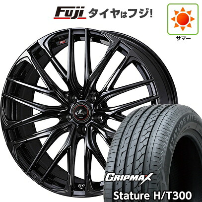 【新品国産車用5穴114.3】 夏タイヤ ホイール4本セット 235/55R18 グリップマックス スタチャー H/T300 BSW（限定） WEDS ウェッズ レオニス SK 7J 18インチ(送料無料)