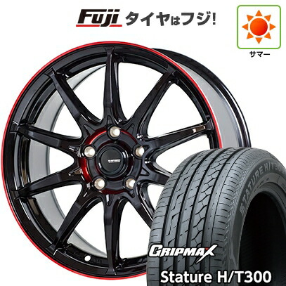 【新品国産車用5穴114.3】 夏タイヤ ホイール4本セット 235/55R18 グリップマックス スタチャー H/T300 BSW（限定） ホットスタッフ ジースピード P-05R 7J 18インチ(送料無料)