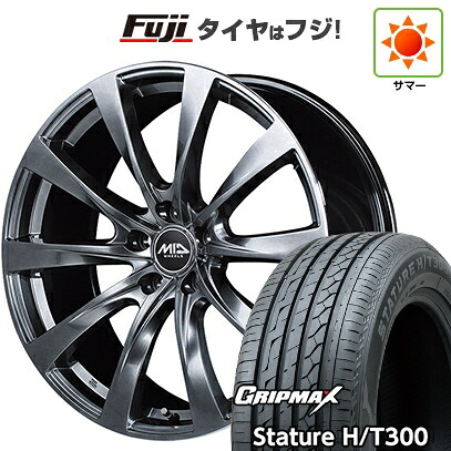 【新品国産車用5穴114.3】 夏タイヤ ホイール4本セット 235/55R19 グリップマックス スタチャー H/T300 BSW（限定） MID WHEELS レフィナーダ モーション2 トヨタ・レクサス車専用 8J 19インチ(送料無料)