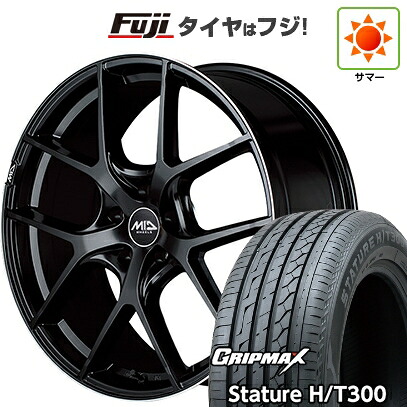 【新品国産車用5穴114.3】 夏タイヤ ホイール4本セット 235/55R18 グリップマックス スタチャー H/T300 BSW（限定） MID WHEELS MID EXCLUSIVE 025F 7J 18インチ(送料無料)