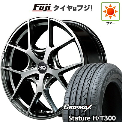 【新品国産車用5穴114.3】 夏タイヤ ホイール4本セット 235/55R18 グリップマックス スタチャー H/T300 BSW（限定） MID WHEELS MID EXCLUSIVE 025F 7J 18インチ(送料無料)｜フジコーポレーション