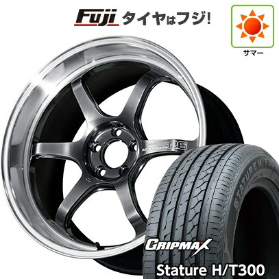 【新品国産車用5穴100】 夏タイヤ ホイール4本セット 225/55R18 グリップマックス スタチャー H/T300 BSW（限定） ヨコハマ アドバンレーシング R6 8J 18インチ(送料無料)｜フジコーポレーション