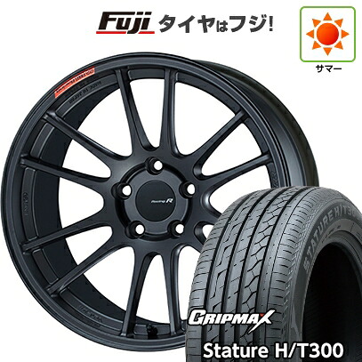 【新品国産車用5穴114.3】 夏タイヤ ホイール4本セット 235/55R18 グリップマックス スタチャー H/T300 BSW(限定) ENKEI エンケイ Racing Revolution GTC01 RR 7.5J 18インチ(送料無料)|フジコーポレーション