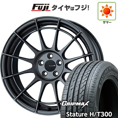 【新品国産車用5穴114.3】 夏タイヤ ホイール4本セット 235/55R18 グリップマックス スタチャー H/T300 BSW（限定） ENKEI エンケイ Racing Revolution NT03 RR 8J 18インチ(送料無料)｜フジコーポレーション