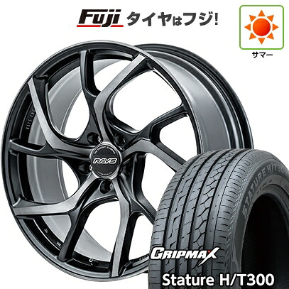 【新品国産車用5穴114.3】 夏タイヤ ホイール4本セット 225/55R19 グリップマックス スタチャー H/T300 BSW(限定2024年製) RAYS レイズ VMF C-01 PREMIUM 8J 19インチ(送料無料)