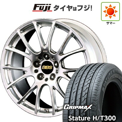 【新品国産車用5穴100】 夏タイヤ ホイール4本セット 225/55R18 グリップマックス スタチャー H/T300 BSW（限定） BBS JAPAN RE-V 7.5J 18インチ(送料無料) 245,970円