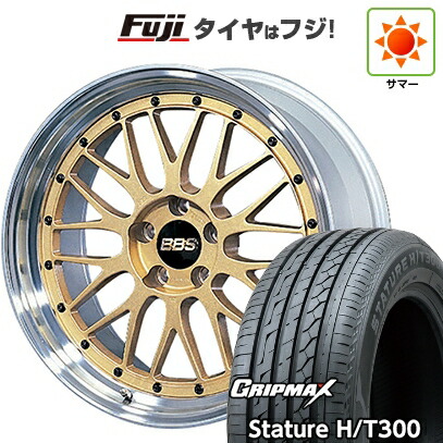 【新品国産車用5穴114.3】 夏タイヤ ホイール4本セット 225/60R18 グリップマックス スタチャー H/T300 BSW（限定） BBS JAPAN LM 8J 18インチ(送料無料)