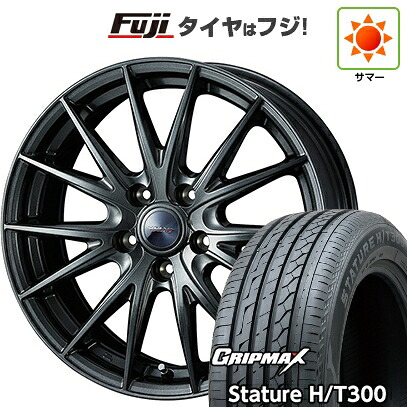 【新品国産車用5穴114.3】 夏タイヤ ホイール4本セット 225/55R18 グリップマックス スタチャー H/T300 BSW（限定） WEDS ウェッズ ヴェルバ スポルトII 7.5J 18インチ(送料無料)