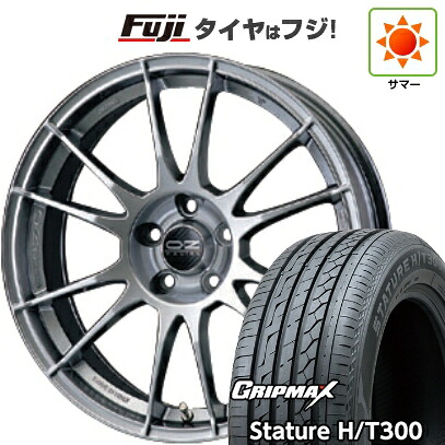 【新品国産車用5穴100】 夏タイヤ ホイール4本セット 225/55R18 グリップマックス スタチャー H/T300 BSW（限定） OZ ウルトラレッジェーラ 8J 18インチ(送料無料)