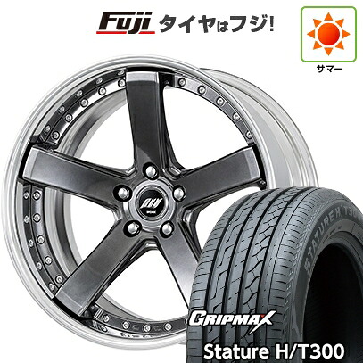 【新品国産車用5穴114.3】 夏タイヤ ホイール4本セット 235/55R19 グリップマックス スタチャー H/T300 BSW（限定） WORK ワーク バックレーベルジースト BST-2 7.5J 19インチ(送料無料)