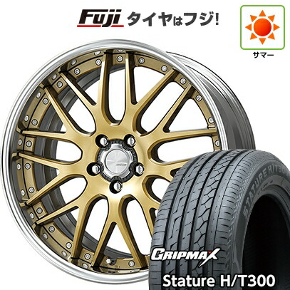 【新品国産車用5穴114.3】 夏タイヤ ホイール4本セット 235/55R20 グリップマックス スタチャー H/T300 BSW（限定） WORK ワーク ランベック LM1 8J 20インチ(送料無料)