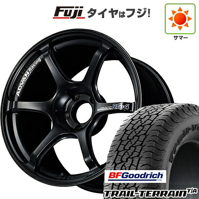 【新品国産車用5穴100】 夏タイヤ ホイール4本セット 225/55R18 BFグッドリッチ トレールテレーンT/A RBL ヨコハマ アドバンレーシング RG-4 8J 18インチ(送料無料)｜フジコーポレーション