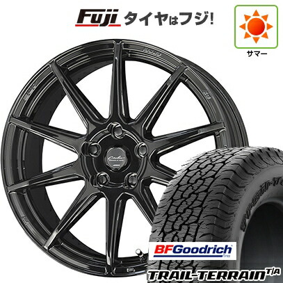【新品国産車用5穴114.3】 夏タイヤ ホイール4本セット 225/55R18 BFグッドリッチ トレールテレーンT/A RBL 共豊 サーキュラー C10R 7J 18インチ(送料無料)|フジコーポレーション
