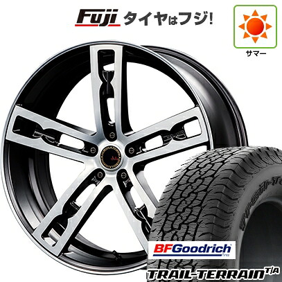 【新品国産車用5穴114.3】 夏タイヤ ホイール4本セット 225/60R18 BFグッドリッチ トレールテレーンT/A RBL エムズスピード ジュリア 555モノブロック 7J 18インチ(送料無料)