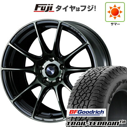【新品国産車用5穴114.3】 夏タイヤ ホイール4本セット 225/55R18 BFグッドリッチ トレールテレーンT/A RBL WEDS ウェッズスポーツ SA-25R 8J 18インチ(送料無料)