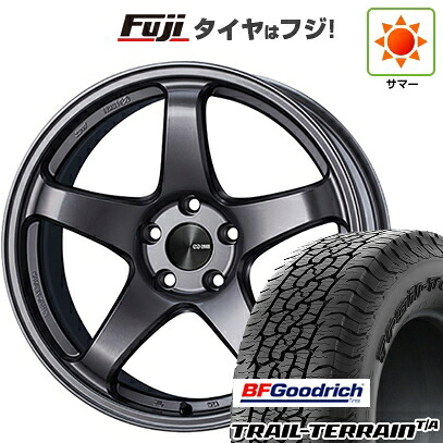 【新品国産車用5穴100】 夏タイヤ ホイール4本セット 225/55R18 BFグッドリッチ トレールテレーンT/A RBL ENKEI エンケイ PerformanceLine PF05 8J 18インチ(送料無料)