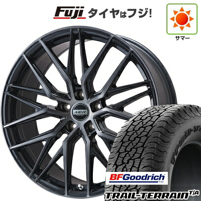 【新品国産車用5穴114.3】 夏タイヤ ホイール4本セット 225/60R18 BFグッドリッチ トレールテレーンT/A RBL プレミックス MER XMESH ブラッククリア 7J 18インチ(送料無料)