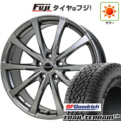 【新品国産車用5穴114.3】 夏タイヤ ホイール4本セット 225/55R18 BFグッドリッチ トレールテレーンT/A RBL ホットスタッフ エクシーダー E08 7.5J 18インチ(送料無料)|フジコーポレーション