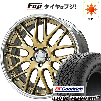 【新品国産車用5穴100】 夏タイヤ ホイール4本セット 225/55R18 BFグッドリッチ トレールテレーンT/A RBL WORK ワーク ランベック LM1 8J 18インチ(送料無料)