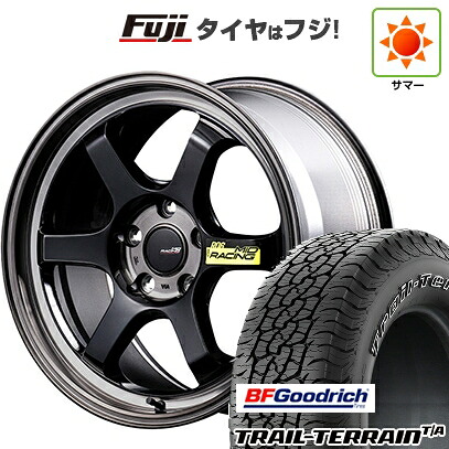 【新品国産車用5穴114.3】 夏タイヤ ホイール4本セット 225/65R17 BFグッドリッチ トレールテレーンT/A ORWL MID WHEELS MID RACING R06 7.5J 17インチ(送料無料)