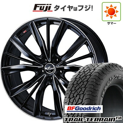 【新品国産車用5穴114.3】 夏タイヤ ホイール4本セット 225/65R17 BFグッドリッチ トレールテレーンT/A ORWL WEDS ウェッズ レオニス VX2 7J 17インチ(送料無料)