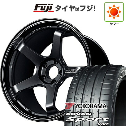 【パンク保証付き】【新品国産車用5穴114.3】 夏タイヤ ホイール4本セット 225/45R18 ヨコハマ アドバン スポーツ V107(限定) ヨコハマ アドバンレーシング GT ビヨンド 7.5J 18インチ(送料無料)