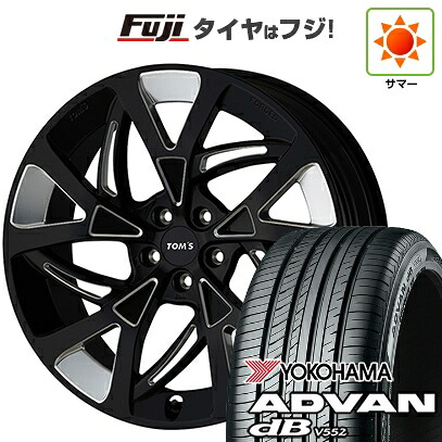 【新品】レクサスNX 2021/11- 夏タイヤ ホイール4本セット 255/40R21 ヨコハマ アドバン dB V552 TOMS トムス(トヨタ車専用) TWF07 ダイヤモンドカットブラック【限定】 8.5J 21インチ(送料無料)