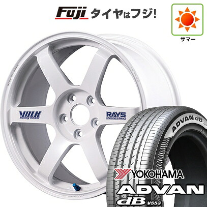 【新品】40系アルファード/ヴェルファイア用 夏タイヤ ホイール4本セット 245/45R20 ヨコハマ アドバン dB V553 RAYS レイズ ボルクレーシング TE37 サーガ S-plus 30thステッカーVer 8.5J 20インチ(送料無料)