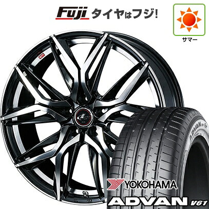 【新品国産車用5穴114.3】 夏タイヤ ホイール4本セット 255/45R20 ヨコハマ アドバン V61 WEDS ウェッズ レオニス LM 8.5J 20インチ(送料無料)