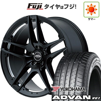 【新品国産車用5穴114.3】 夏タイヤ ホイール4本セット 235/55R20 ヨコハマ アドバン V61 MID WHEELS MID EXCLUSIVE MTW TW025 8.5J 20インチ(送料無料)