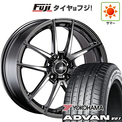 【新品国産車用5穴114.3】 夏タイヤ ホイール4本セット 255/45R20 ヨコハマ アドバン V61 SSR ライナー タイプ10モノブロック 8.5J 20インチ(送料無料)