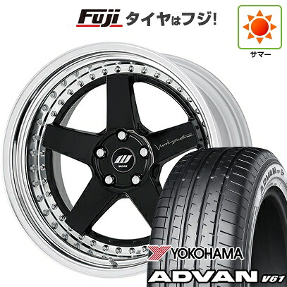 【新品国産車用5穴114.3】 夏タイヤ ホイール4本セット 235/55R20 ヨコハマ アドバン V61 WORK ワーク ジスタンス W5S S/W 8.5J 20インチ(送料無料)