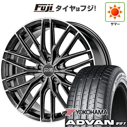 【新品国産車用5穴114.3】 夏タイヤ ホイール4本セット 235/55R20 ヨコハマ アドバン V61 OZ グランツーリズモ HLT 8.5J 20インチ(送料無料)